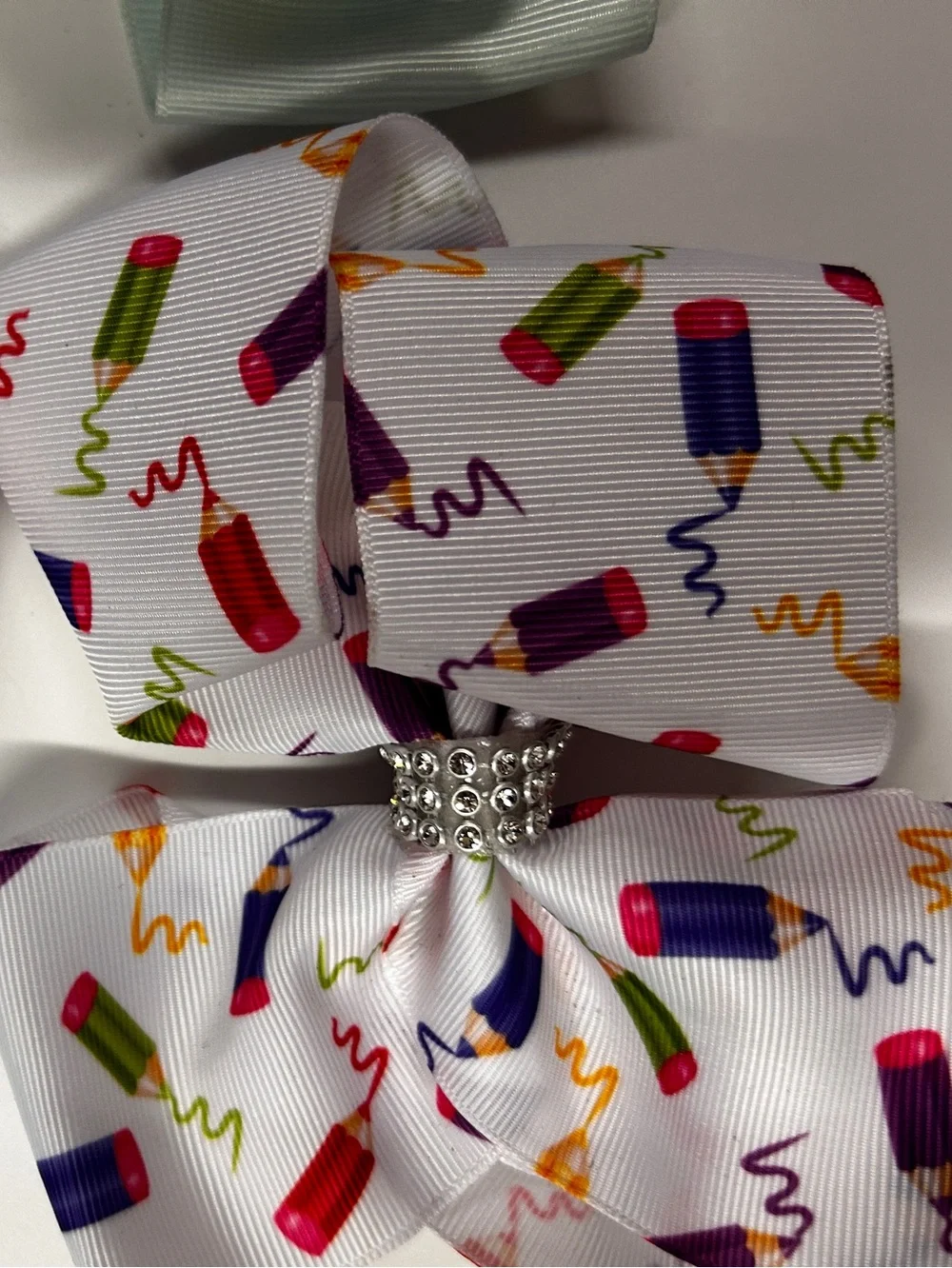 7 Kids Sequin & Glitter Bow Hair Clips - Multicolor